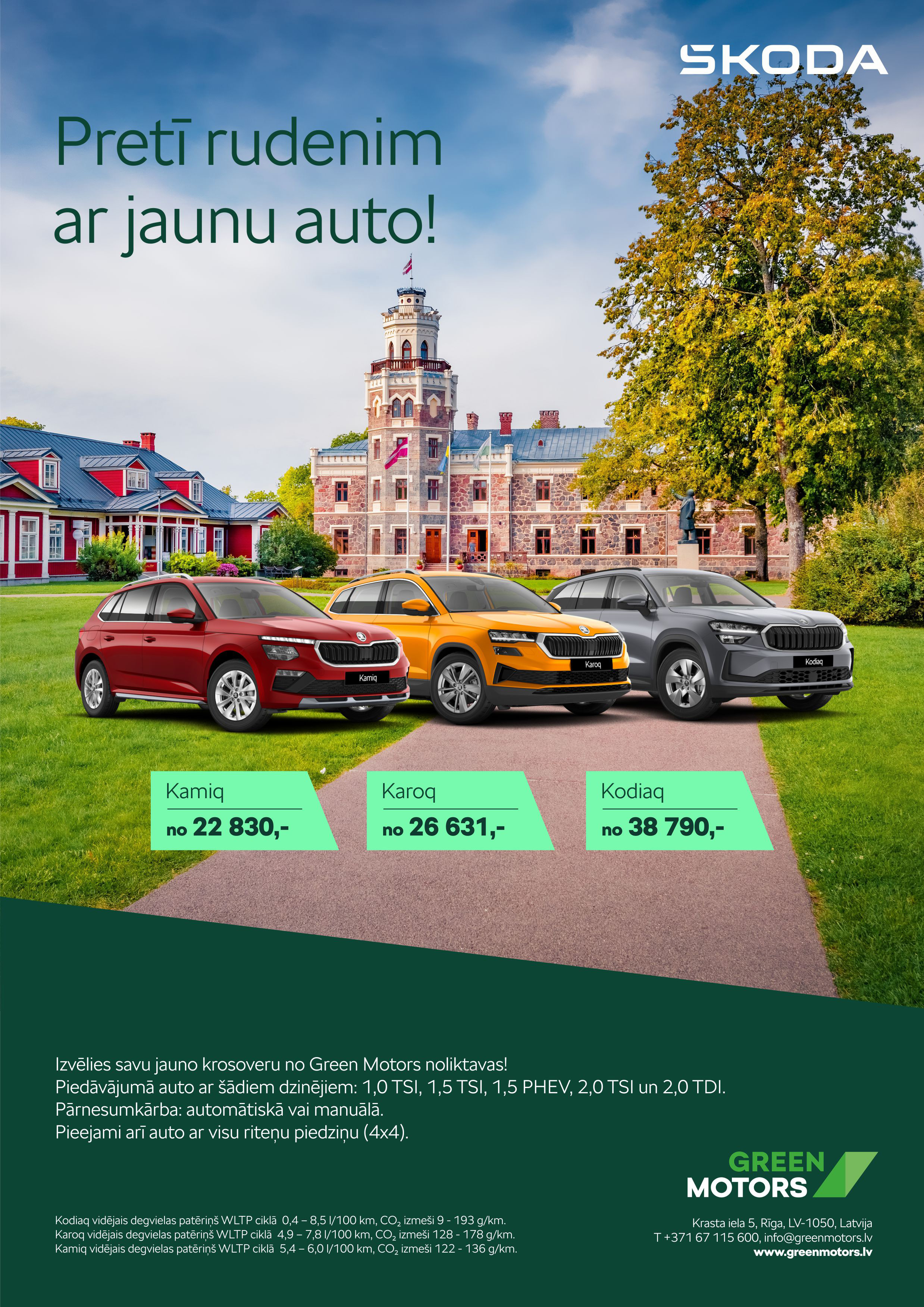 Izvēlies savu krossoveru un dodies pretī zelta rudenim ar platu smaidu!