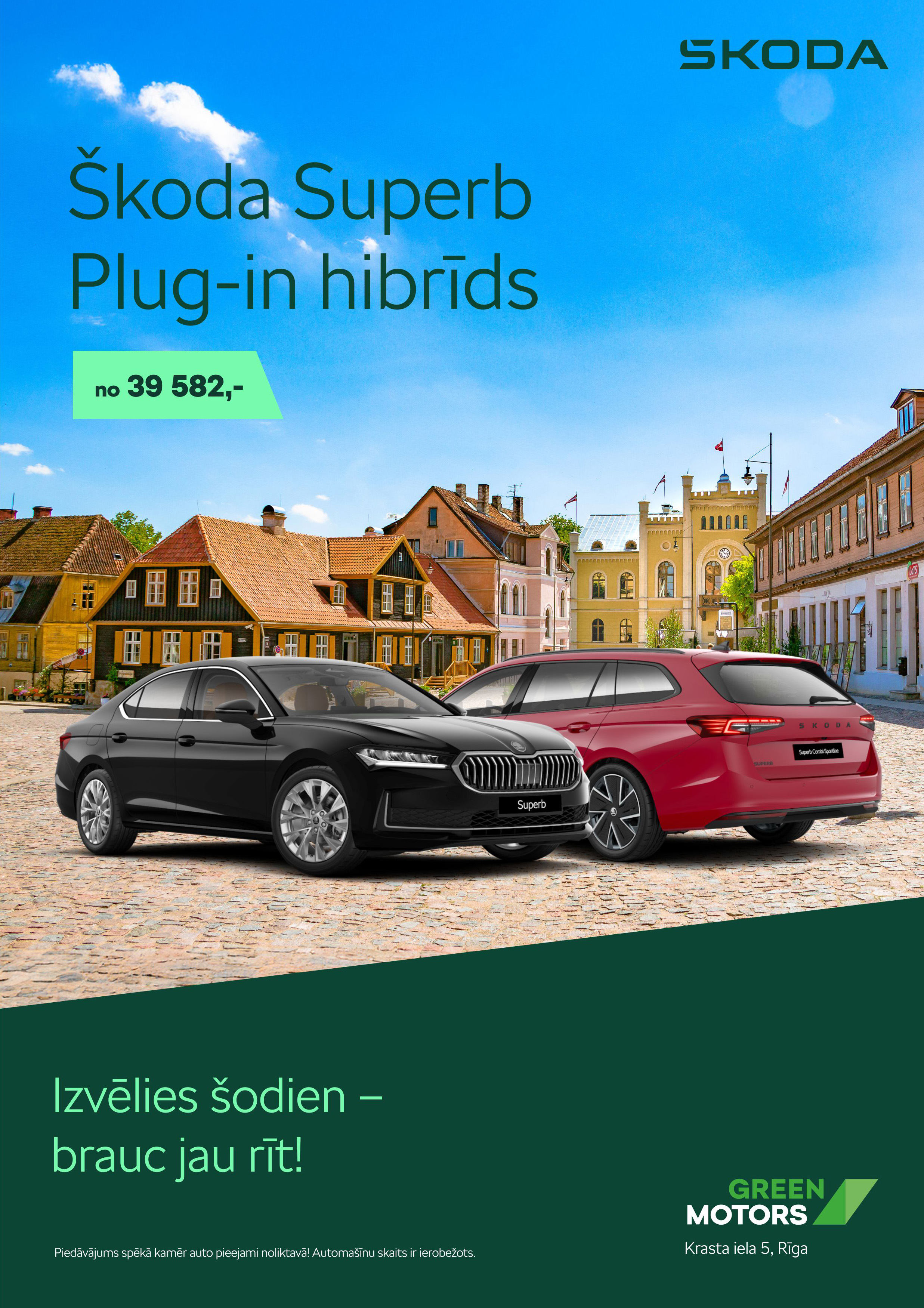 Jaunums! Škoda Superb Plug-in hibrīds izdevīgāk! Jaunums! Škoda Superb Plug-in hibrīds izdevīgāk!