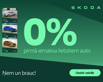 Arī janvārī - ietoti auto bez pirmās iemaksas!