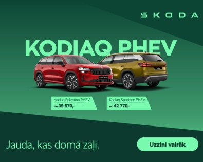 Izvēlies Kodiaq Phev un iegūsti divus auto vienā!